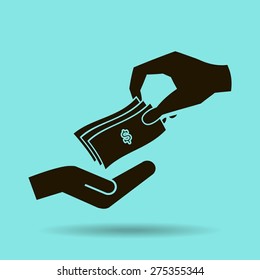 money cash vector icon