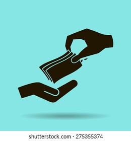 money cash vector icon