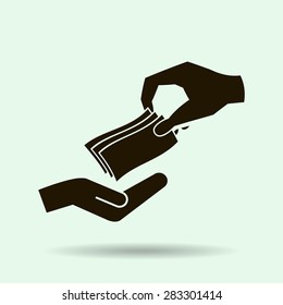 money cash vector icon