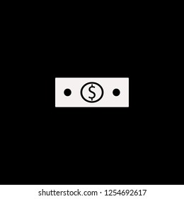 money cash vector icon. flat money cash design. money cash illustration for graphic 