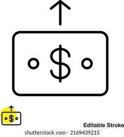 Money Cash Vector Line Icon