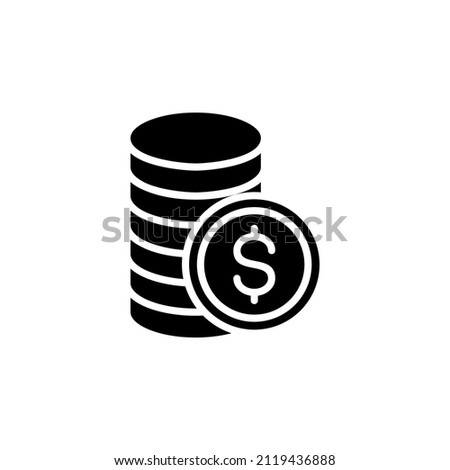 Money, Cash, Wealth, Payment Solid Icon Vector Illustration Logo Template. Suitable For Many Purposes.
