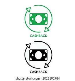 Geld-Rücken-Flache-Vektorsymbol