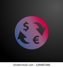 money changer, icon for user interface, vector
