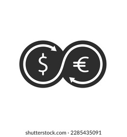 sitio web de la plantilla de diseño de vectores de iconos de cambio de dinero
