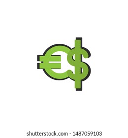 Money Changer Logo Template Design Vector