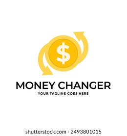 Money Changer Logo Template Design Vector