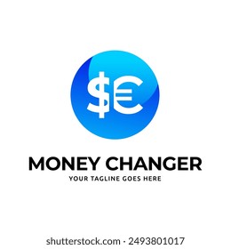 Vector de diseño de Plantilla de logotipo de cambiador de dinero