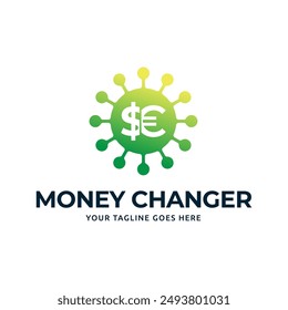 Vector de diseño de Plantilla de logotipo de cambiador de dinero