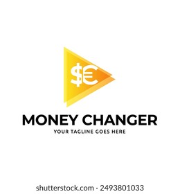 Vector de diseño de Plantilla de logotipo de cambiador de dinero