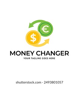 Money Changer Logo Template Design Vector