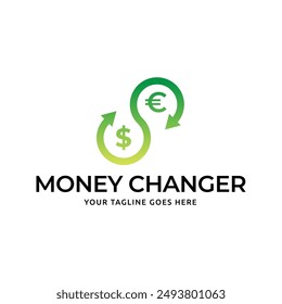 Money Changer Logo Template Design Vector