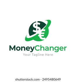 Money Changer Logo Template Design Vector