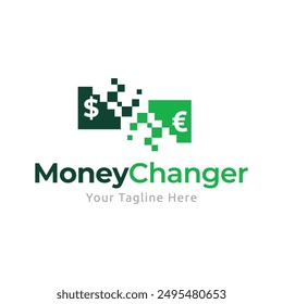 Money Changer Logo Template Design Vector