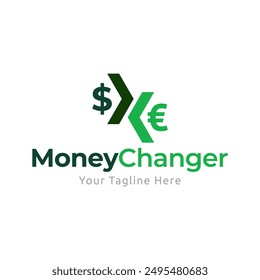 Money Changer Logo Template Design Vector