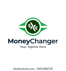 Money Changer Logo Template Design Vector