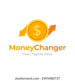 Money Changer Logo Template Design Vector