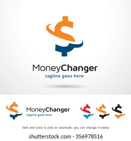 Money Changer Logo Template Design Vector
