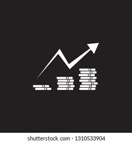 money chart icon. Simple element illustration. Business icons universal for web and mobile