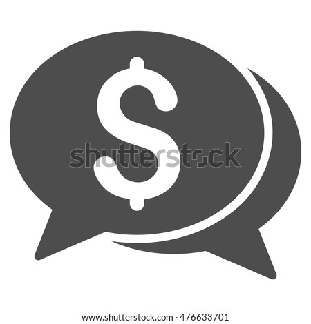 Money Chat Icon Vector Style Flat Stock Vector Royalty Free - money chat icon vector style is flat iconic symbol with rounded angles gray color