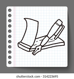 money check doodle drawing