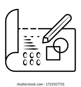Money check icon vector illustration