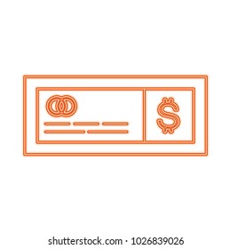 Money check isolated
