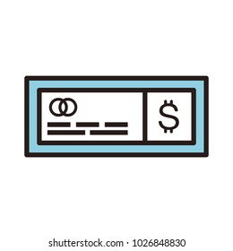 Money check isolated
