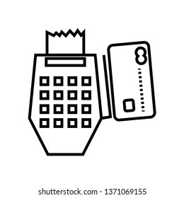 money cheque icon isolated on white background, vector illustration