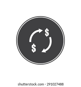 Money circle icon