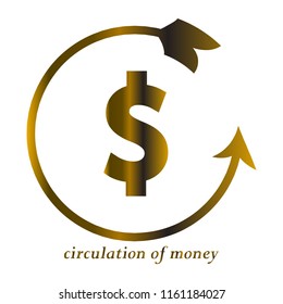 money circulation vector illustration