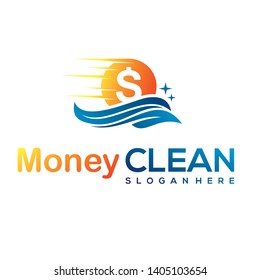 money clean logo vector inspiration