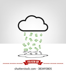 money cloud icon