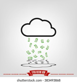 money cloud icon