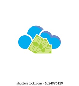 Money Cloud Logo Icon Design