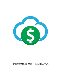 Money Cloud Logo Icon Design