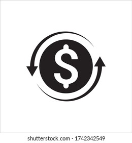 Money coin dollar sign simple icon graphics vector 