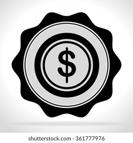 Money coin icon