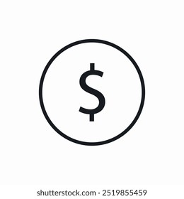 money coin icon sign vector