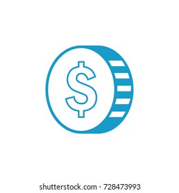 money coin icon vector