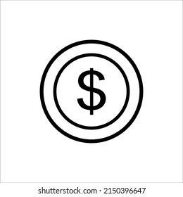 Geld - Symbol, Vektordesign-Vorlage einfach und sauber