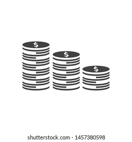 
Money coin icon vector template