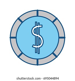 Money coin isolated