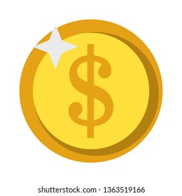 Money coin isolated symbol