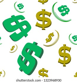 Money coins dollar pattern
