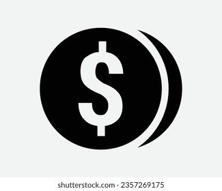 Money Coins Icon Coin Stack Currency Cash Finance Bank Banking Investment Payment Wealth Black White Outline Shape Vector Clipart Graphic Sign Symbol