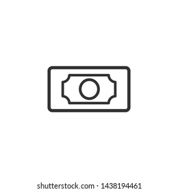 Money and Coins Icon Vector Illustration