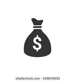 Money and Coins Icon Vector Illustration