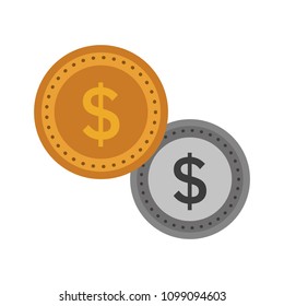 Money coins isolated