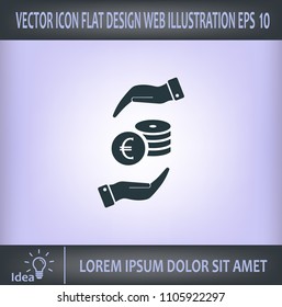 Money, coins, stateroom vector icon